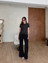 Women Elegant Tweed Tops With Pants Sets